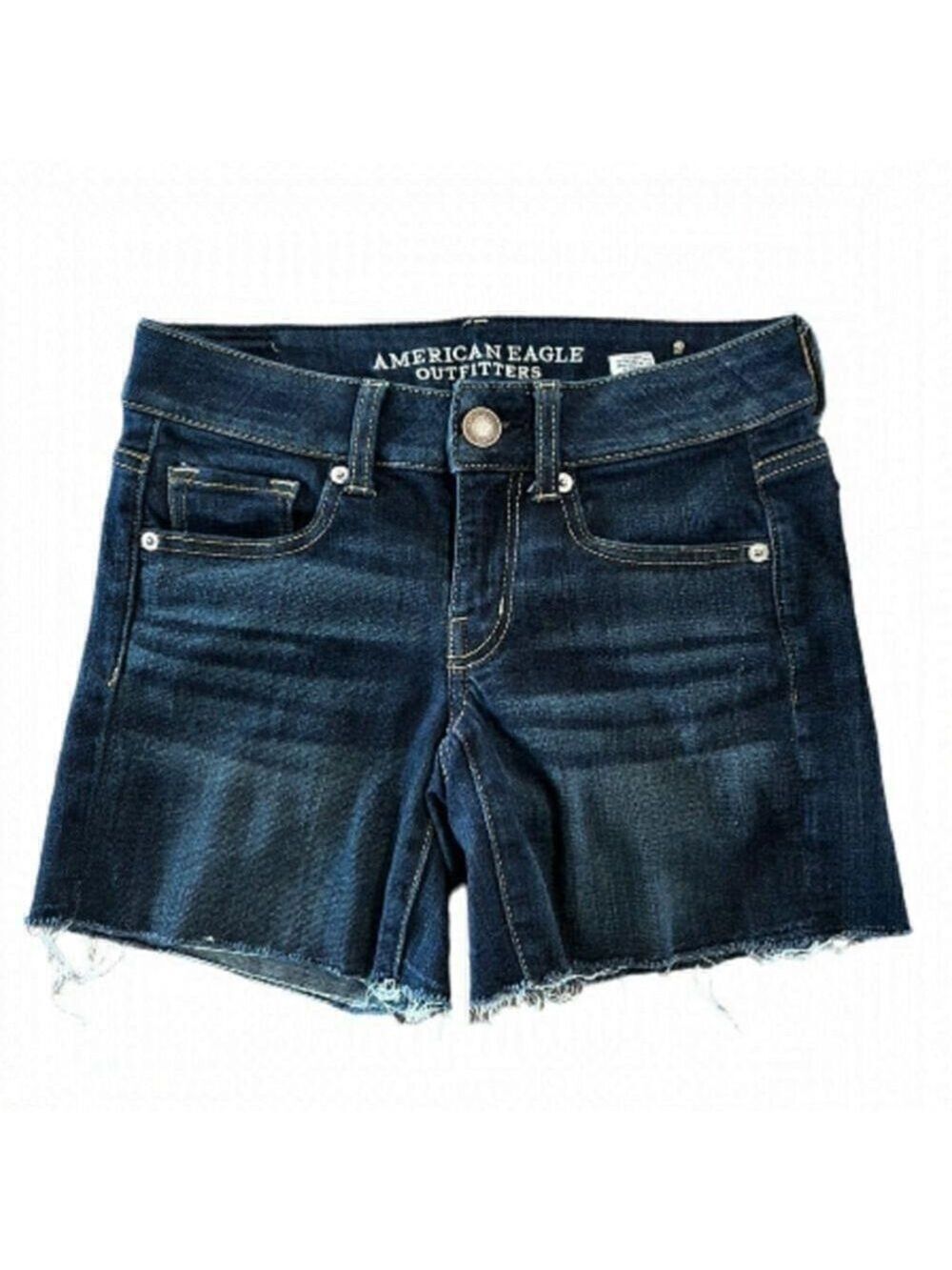 American Eagle Stretch Dark Denim Shorts